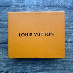 Louis Vuitton Black Wallet with Orange Box
